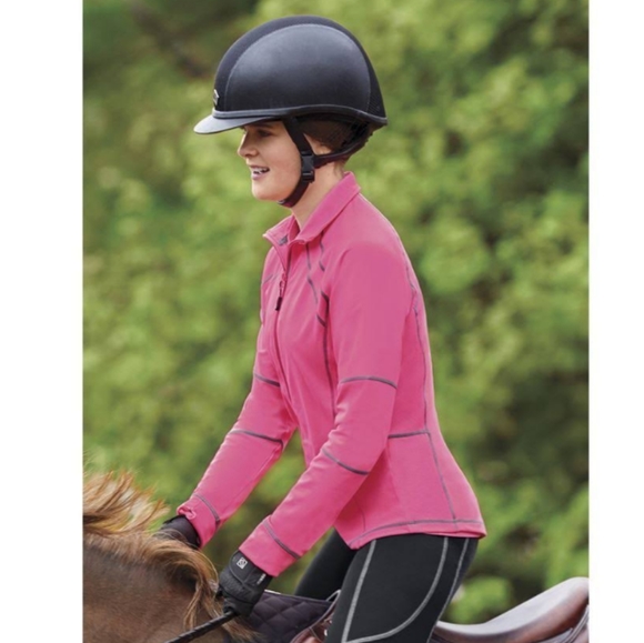 NWOT Dover Saddlery Stride Ladies Training Jacket in Neon Pink Sz. XS - Picture 4 of 15